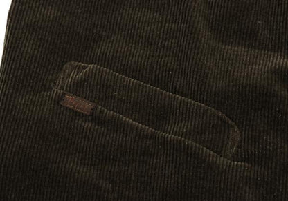 Papas Cashmere Blend Corduroy Panel Vest Khaki Size 48M
