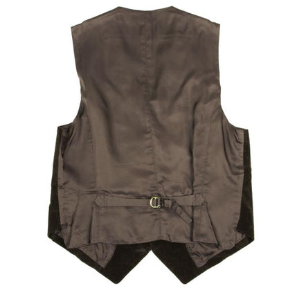 Papas Cashmere Blend Corduroy Panel Vest Khaki Size 48M