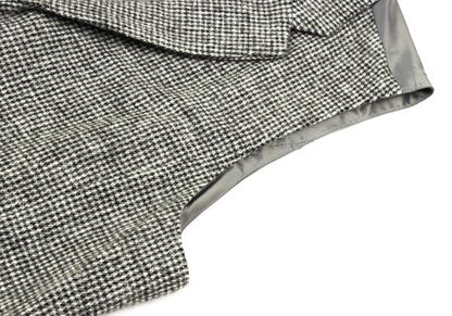 Papas Gray Harris Tweed Metal Button Vest Size 48M