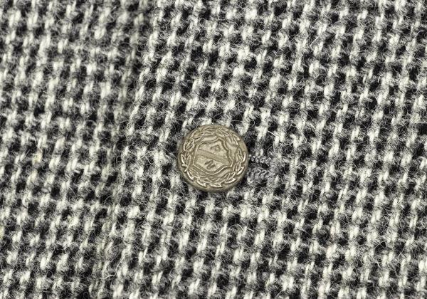 Papas Gray Harris Tweed Metal Button Vest Size 48M