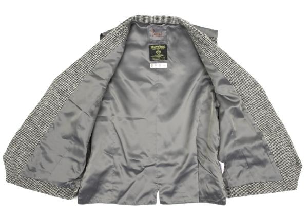 Papas Gray Harris Tweed Metal Button Vest Size 48M