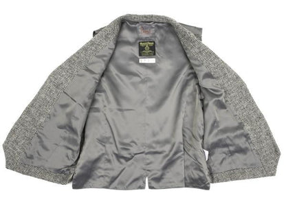 Papas Gray Harris Tweed Metal Button Vest Size 48M