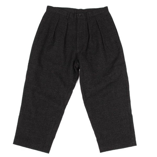 COMME des GARCONS Wool Melange Check 2-Tuck Pants Size S