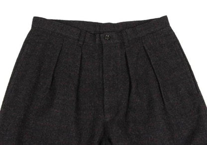 COMME des GARCONS Wool Melange Check 2-Tuck Pants Size S