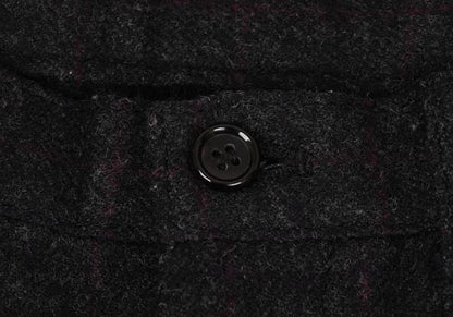 COMME des GARCONS Wool Melange Check 2-Tuck Pants Size S