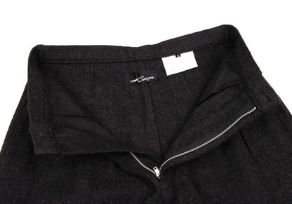 COMME des GARCONS Wool Melange Check 2-Tuck Pants Size S