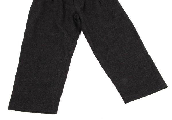 COMME des GARCONS Wool Melange Check 2-Tuck Pants Size S