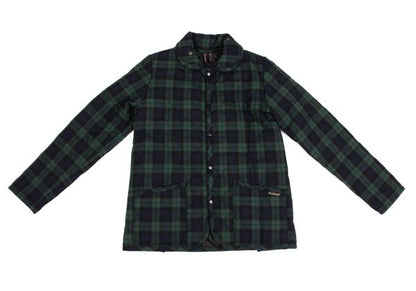LAVENHAM Tartan Check Quilted Jacket Green Size M