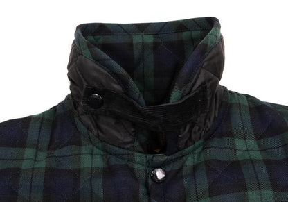 LAVENHAM Tartan Check Quilted Jacket Green Size M