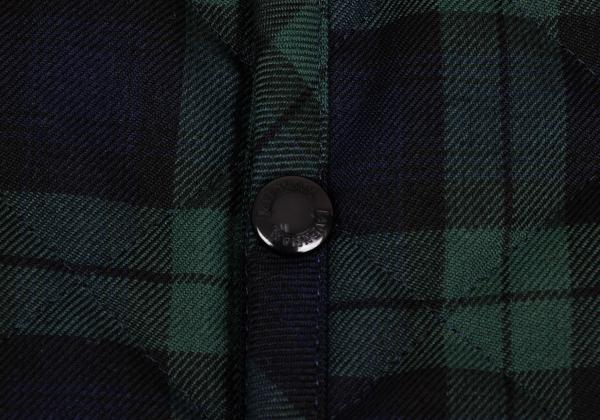 LAVENHAM Tartan Check Quilted Jacket Green Size M