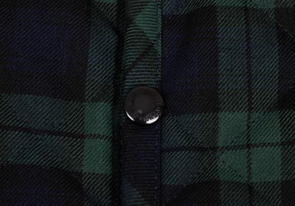 LAVENHAM Tartan Check Quilted Jacket Green Size M