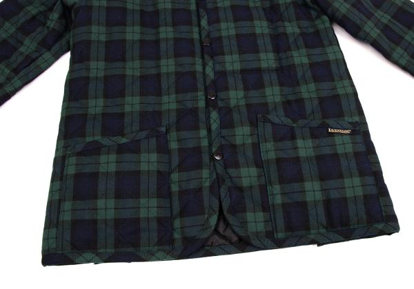 LAVENHAM Tartan Check Quilted Jacket Green Size M