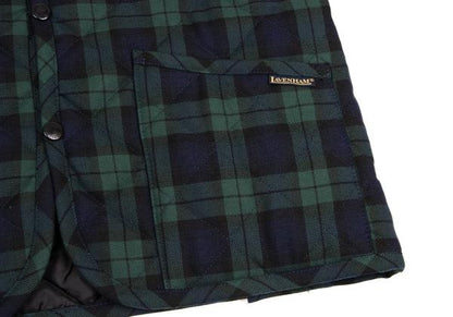 LAVENHAM Tartan Check Quilted Jacket Green Size M