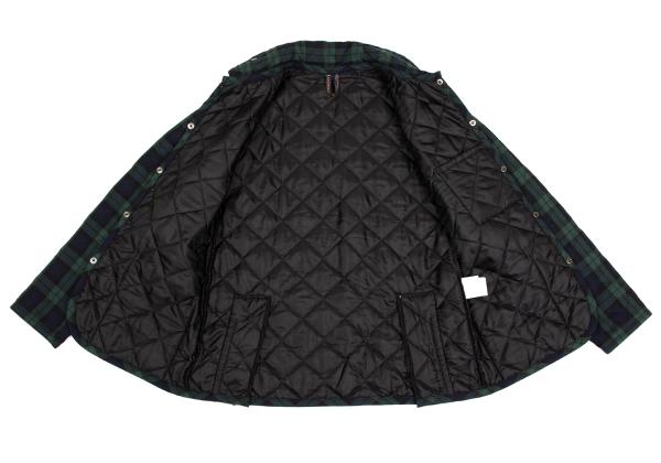 LAVENHAM Tartan Check Quilted Jacket Green Size M
