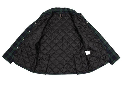 LAVENHAM Tartan Check Quilted Jacket Green Size M