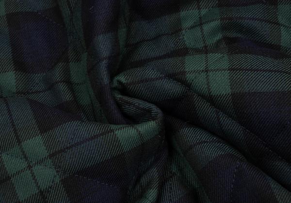 LAVENHAM Tartan Check Quilted Jacket Green Size M