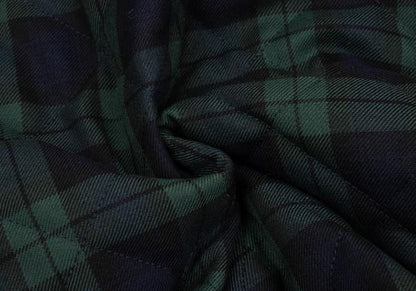 LAVENHAM Tartan Check Quilted Jacket Green Size M