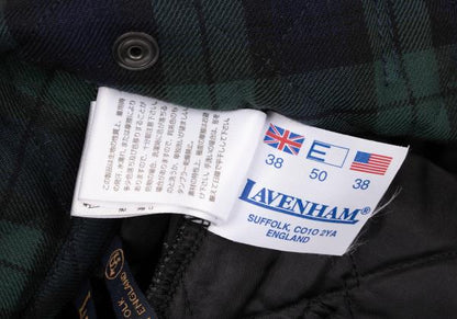 LAVENHAM Tartan Check Quilted Jacket Green Size M