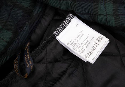 LAVENHAM Tartan Check Quilted Jacket Green Size M