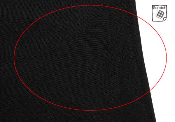 ISSEY MIYAKE Cotton Blend Stretch Half Zip Top Black Size M