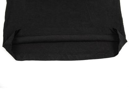 ISSEY MIYAKE Cotton Blend Stretch Half Zip Top Black Size M
