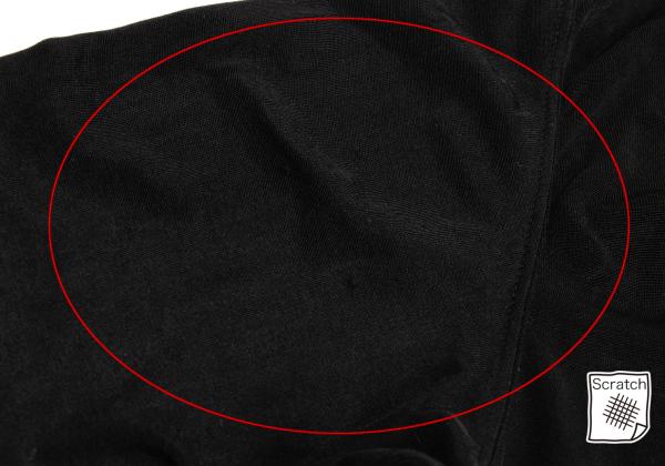 ISSEY MIYAKE Cotton Blend Stretch Half Zip Top Black Size M