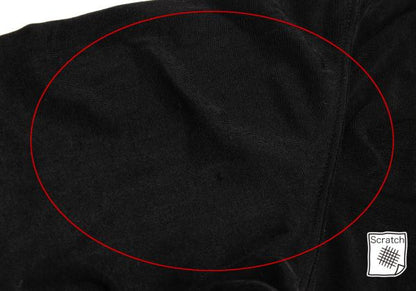 ISSEY MIYAKE Cotton Blend Stretch Half Zip Top Black Size M