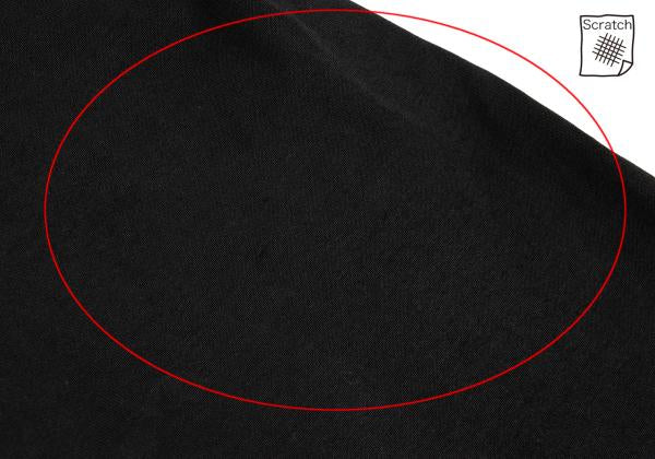 ISSEY MIYAKE Cotton Blend Stretch Half Zip Top Black Size M