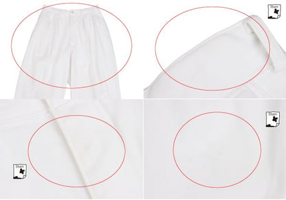 COMME des GARCONS HOMME PLUS Cotton Pants Off-White Size S