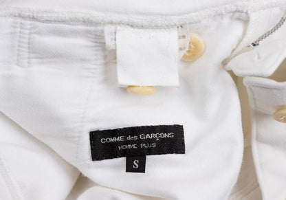 COMME des GARCONS HOMME PLUS Cotton Pants Off-White Size S