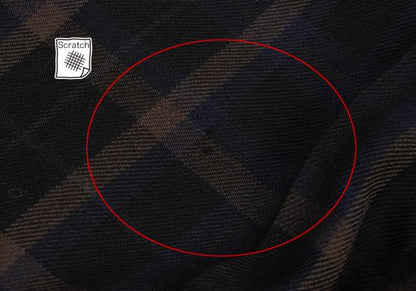 COMME des GARCONS HOMME Wool 2-Tuck Check Navy Multi Pants Size M