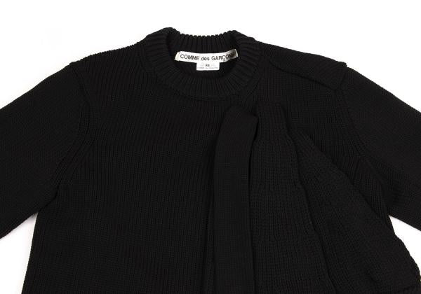 COMME des GARCONS 23AW Ribbon Sweater Black Size XS