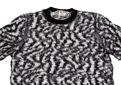 COMME des GARCONS 22AW Two-Tone Sweater Wht/Blk Size S