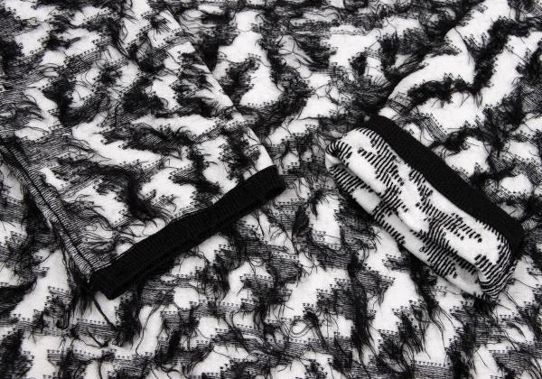 COMME des GARCONS 22AW Two-Tone Sweater Wht/Blk Size S