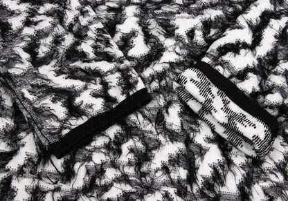COMME des GARCONS 22AW Two-Tone Sweater Wht/Blk Size S