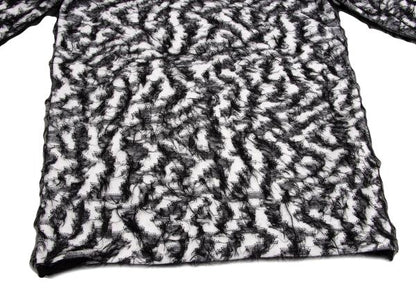 COMME des GARCONS 22AW Two-Tone Sweater Wht/Blk Size S