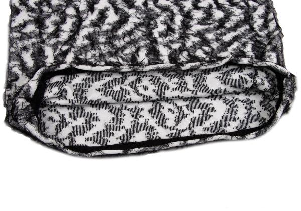 COMME des GARCONS 22AW Two-Tone Sweater Wht/Blk Size S