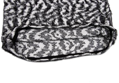 COMME des GARCONS 22AW Two-Tone Sweater Wht/Blk Size S