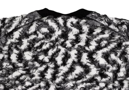 COMME des GARCONS 22AW Two-Tone Sweater Wht/Blk Size S