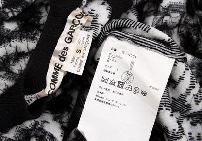 COMME des GARCONS 22AW Two-Tone Sweater Wht/Blk Size S