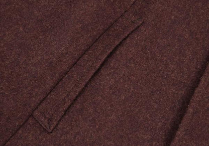 COMME des GARCONS GIRL 23AW Mixed Wool Cape Coat Wine Size S