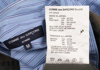 COMME des GARCONS HOMME Patchwork Stripe Shirt Green Size M