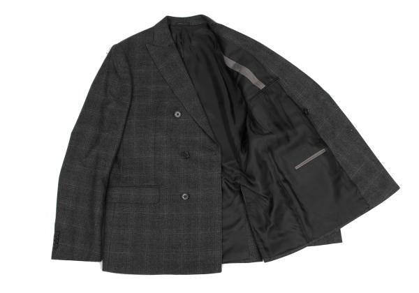 Armani Collezioni BRA MEX Glen Check DB Peaked