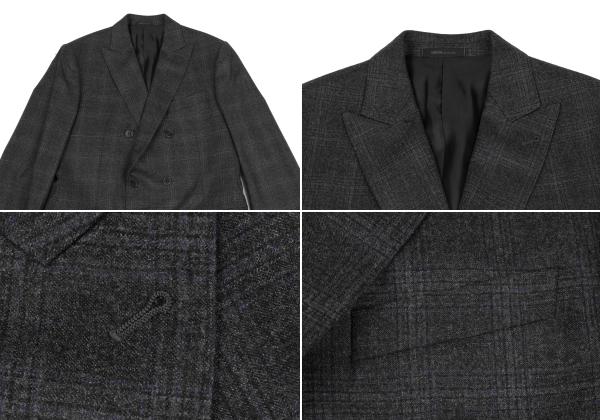 ARMANI COLLEZIONI Wool Glen Check Suit Gray