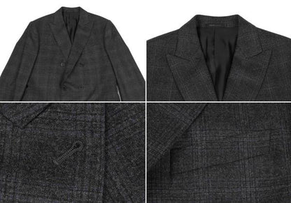 ARMANI COLLEZIONI Wool Glen Check Suit Gray