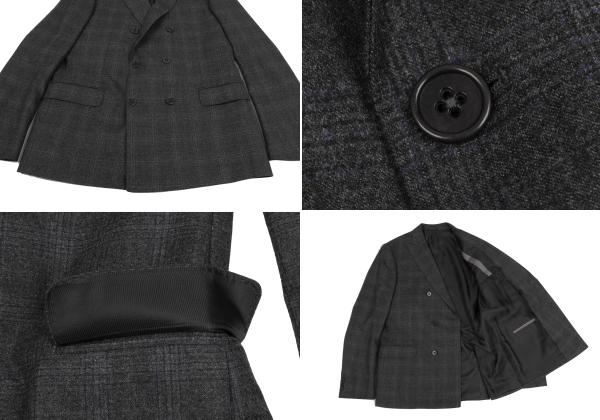 ARMANI COLLEZIONI Wool Glen Check Suit Gray