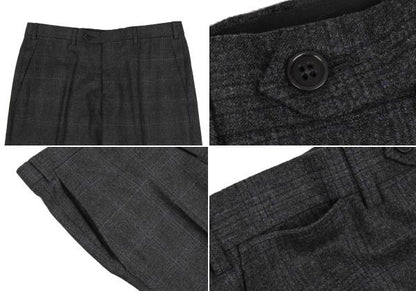 ARMANI COLLEZIONI Wool Glen Check Suit Gray
