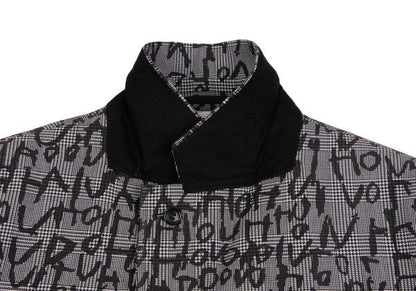 COMME des GARCONS HOMME PLUS 23AW Print Grey Black Jacket Size L
