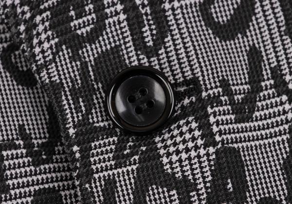 COMME des GARCONS HOMME PLUS 23AW Print Grey Black Jacket Size L