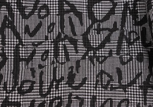 COMME des GARCONS HOMME PLUS 23AW Print Grey Black Jacket Size L